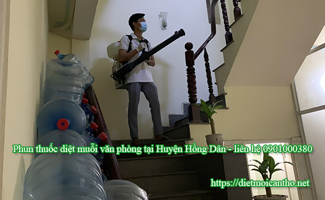 Kỹ thuật phun thuốc diệt muỗi cho văn phòng tại huyện Hồng Dân