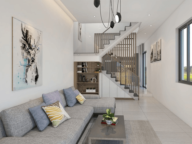 Điểm nhấn cầu thang chữ X của căn chung cư trong phim Mai - 2 Điểm nhấn cầu thang chữ X của căn chung cư trong phim Mai - 2