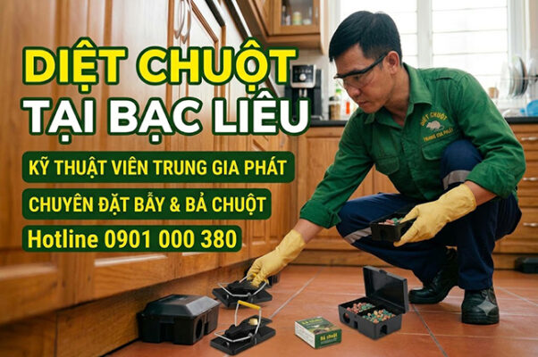 Dịch vụ diệt chuột tại Bạc Liêu hiệu quả cao.