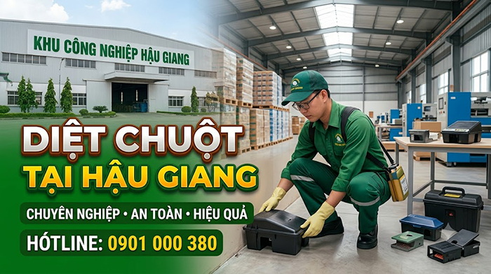 Dịch vụ diệt chuột tại Hậu Giang uy tín.