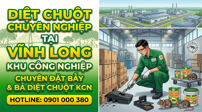 Dịch vụ diệt chuột tại Vĩnh Long hiệu quả.