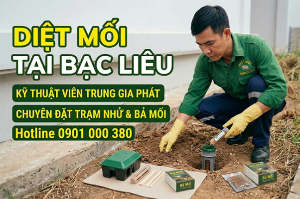 Dịch vụ diệt mối tại Bạc Liêu bằng phương pháp sinh học.